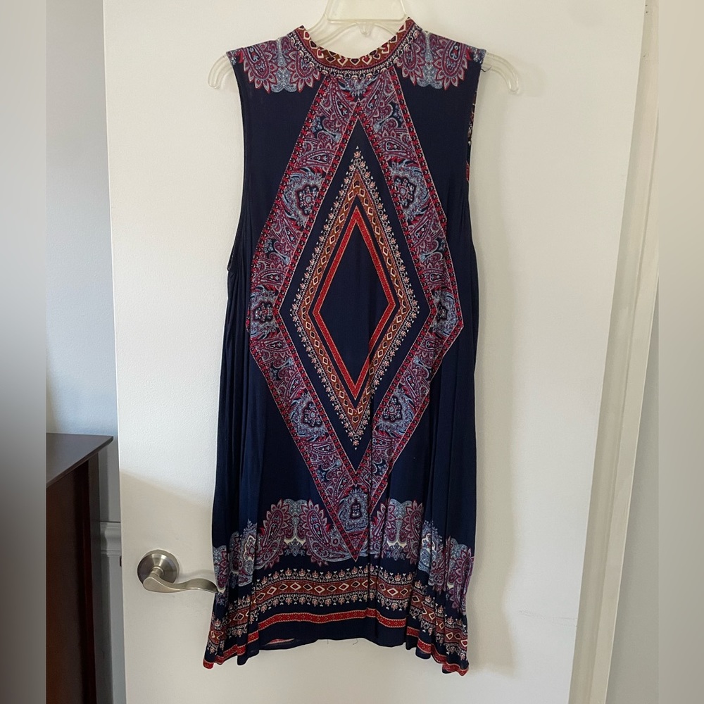 Xhilaration - Blue aztec design dress